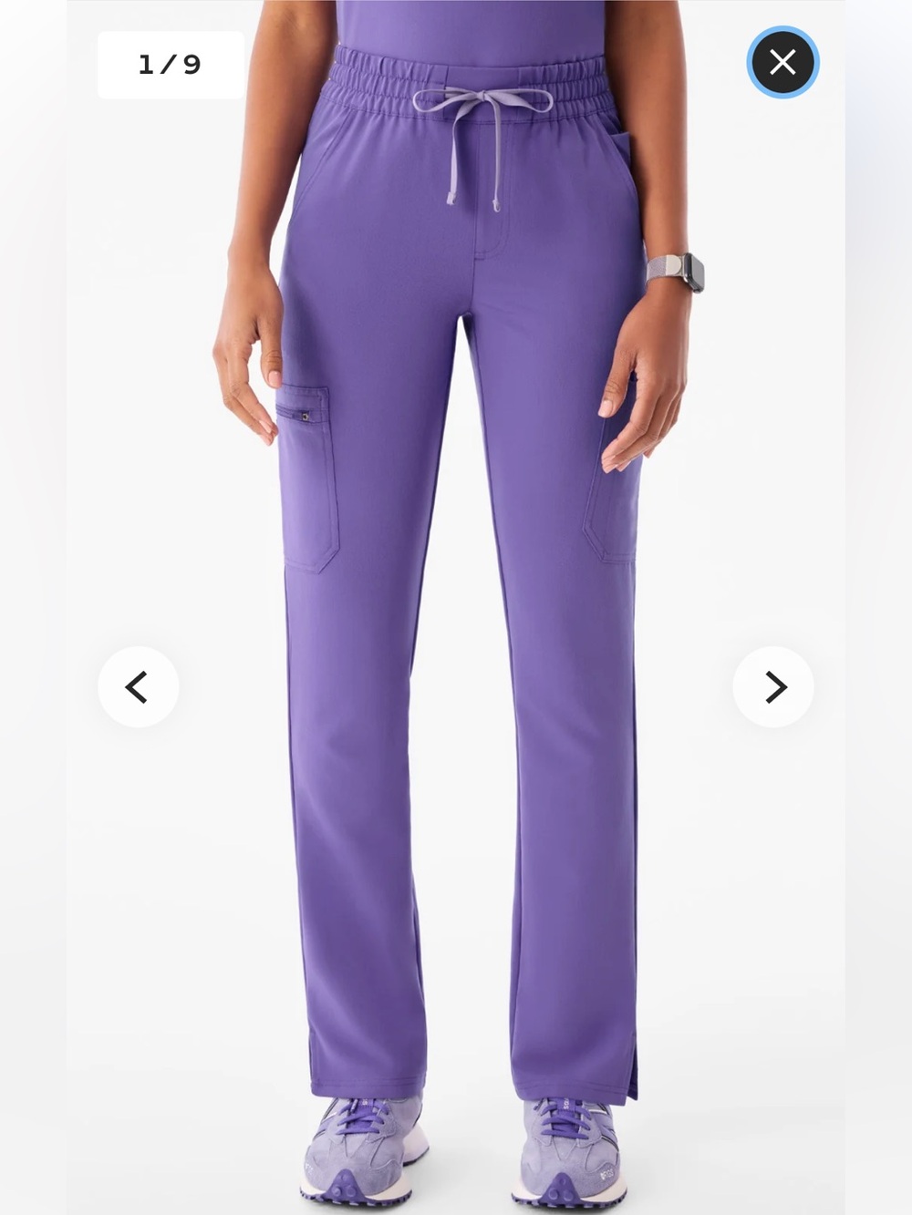 Figs Dowa High-Rise Straight-Leg Scrub Pant